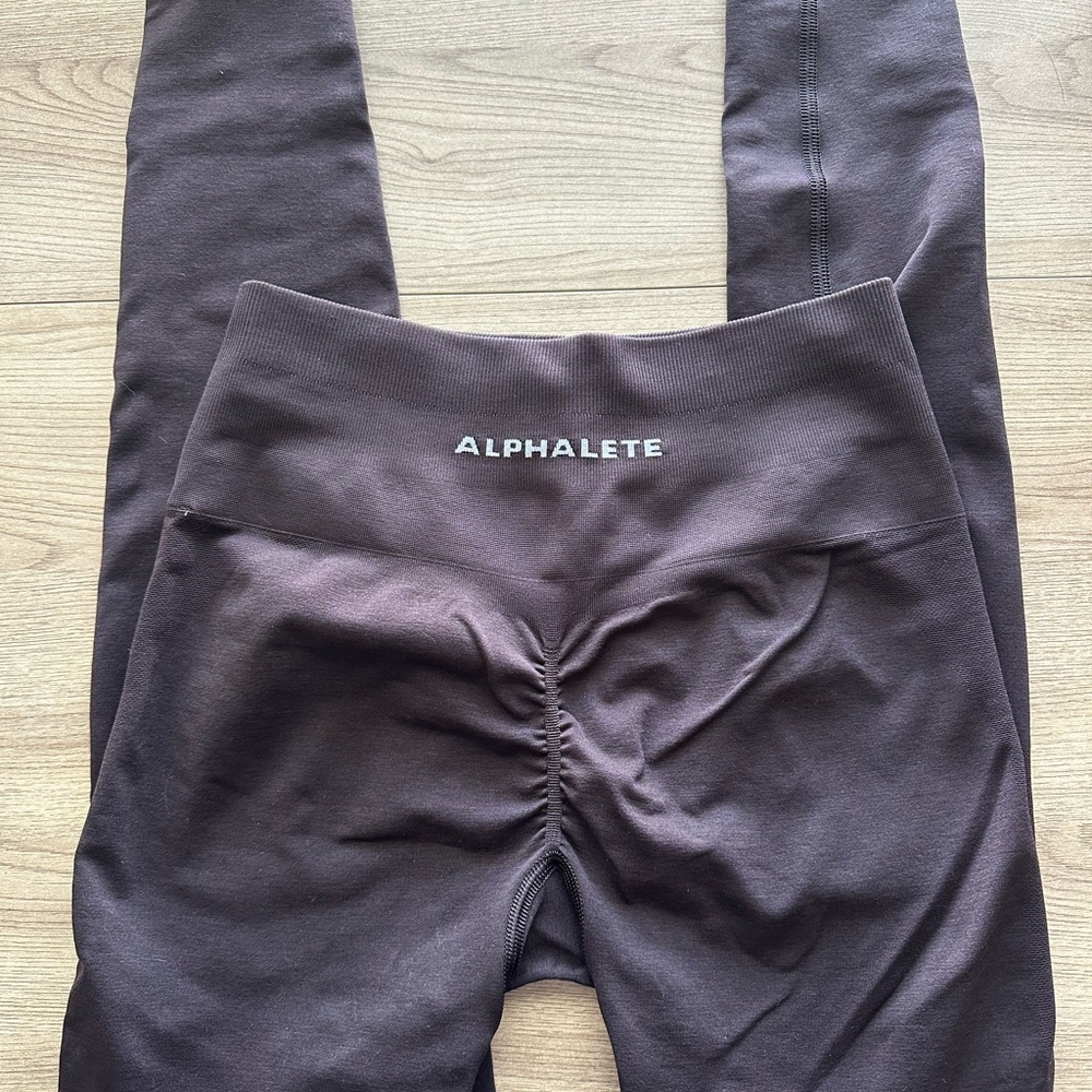 Alphalete Brown High-Waisted Leggings